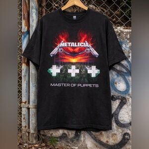 Metallica Master of Puppets 2007 Band Tee 2XL Black Y2K OBO